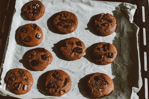 Chocolate Almond Cookies