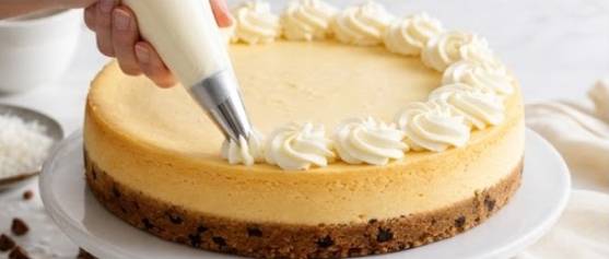 Classic Vanilla Elegance Cheesecake (Signature Cookie Dough Crust)