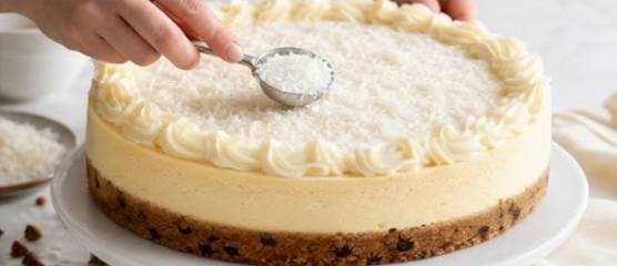 Classic Vanilla Elegance Cheesecake (Signature Cookie Dough Crust)